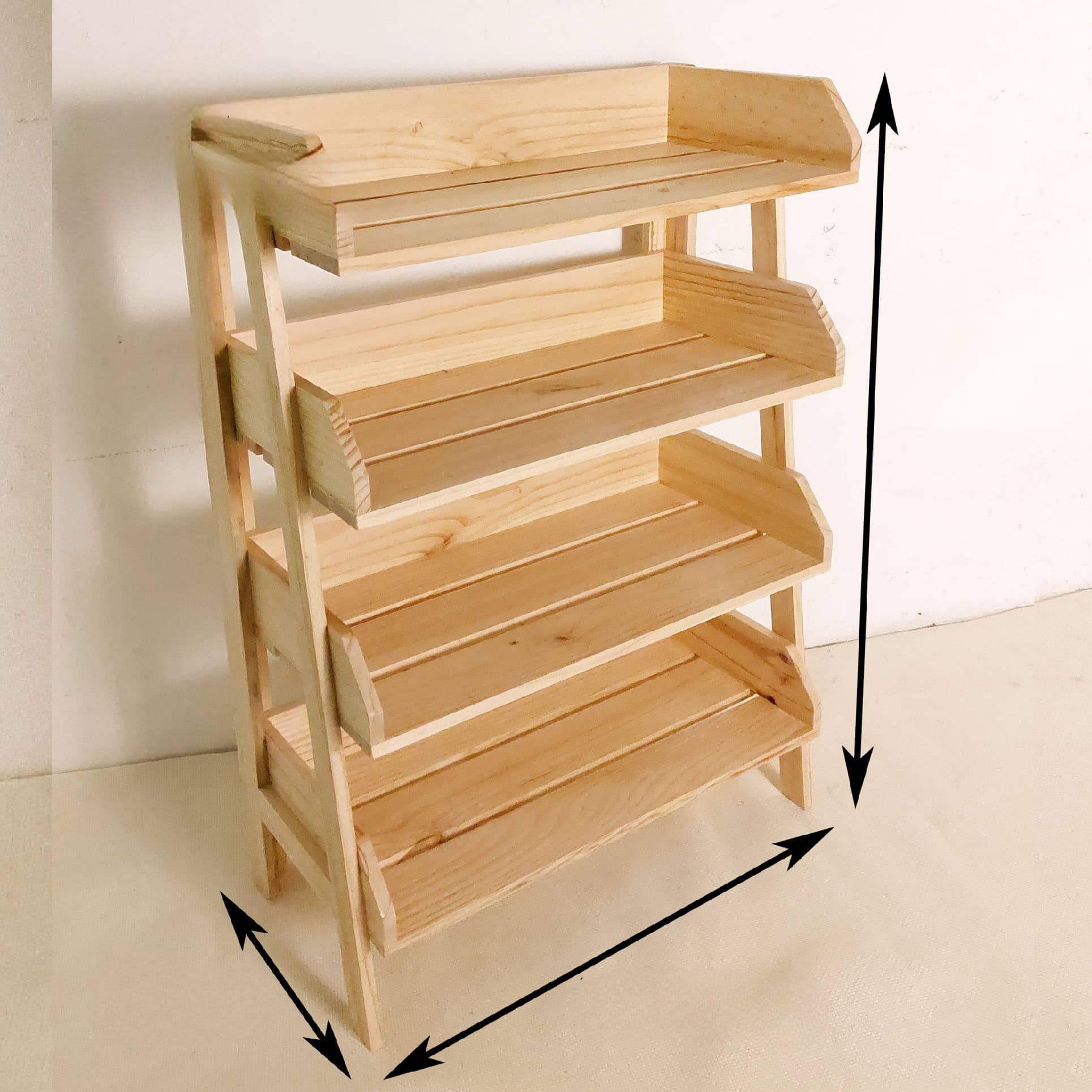 57892912.jpg Four Layer Wooden Shoe Rack - Image 3