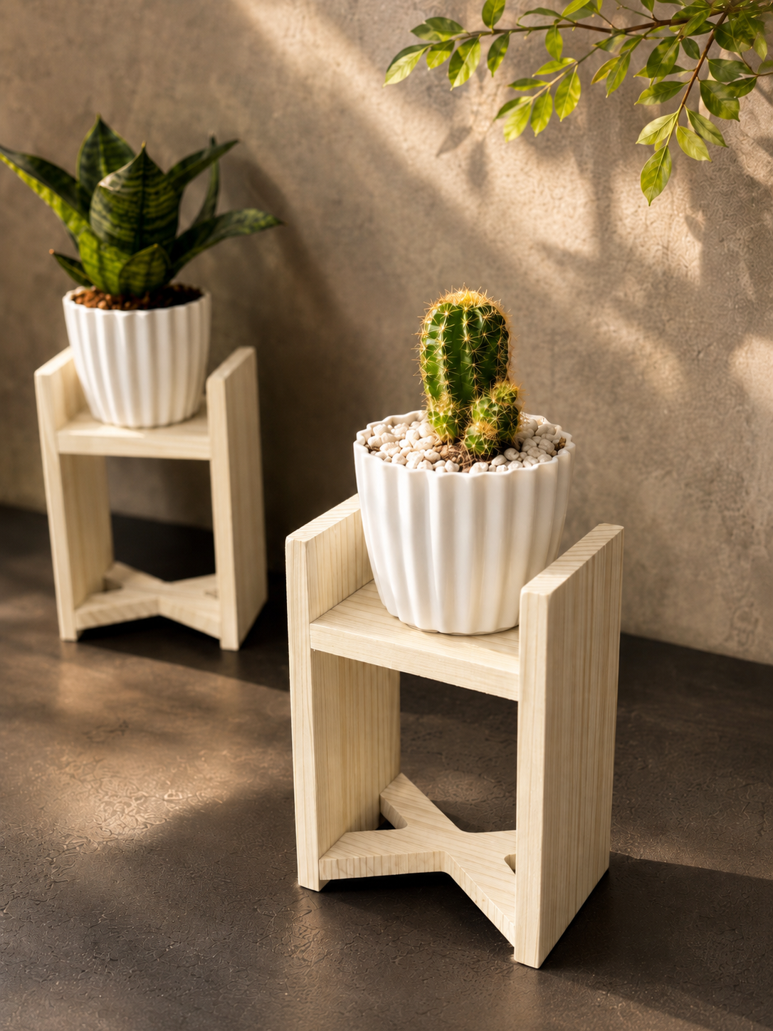 ChatGPT Image Jul 31, 2026, 12_33_10 AM Wooden Mini Planter - Image 1