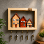 Wooden Key Ring Holder