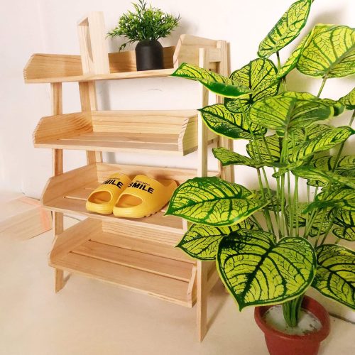 Four Layer Wooden Shoe Rack